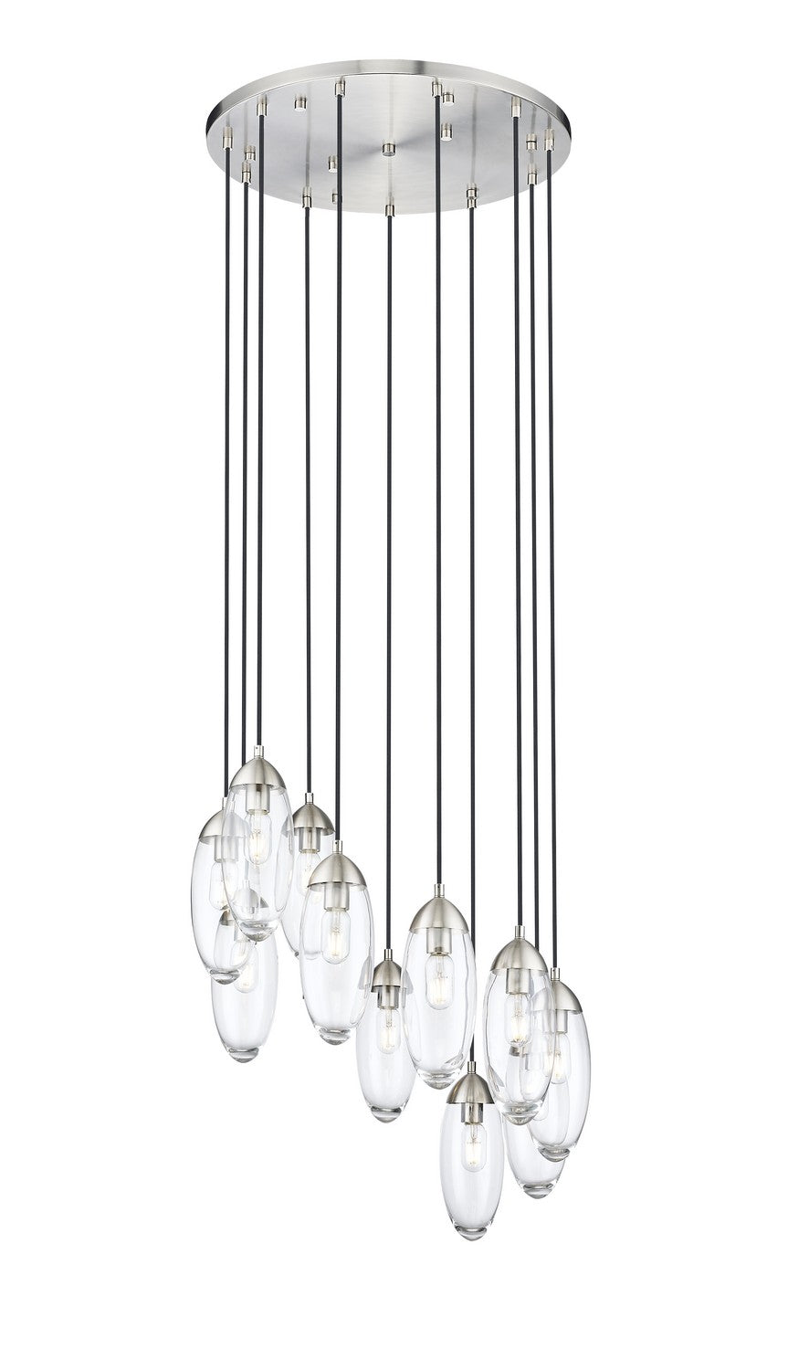 Z-Lite Canada - 11 Light Chandelier - Arden - Brushed Nickel- Union Lighting Luminaires Decor