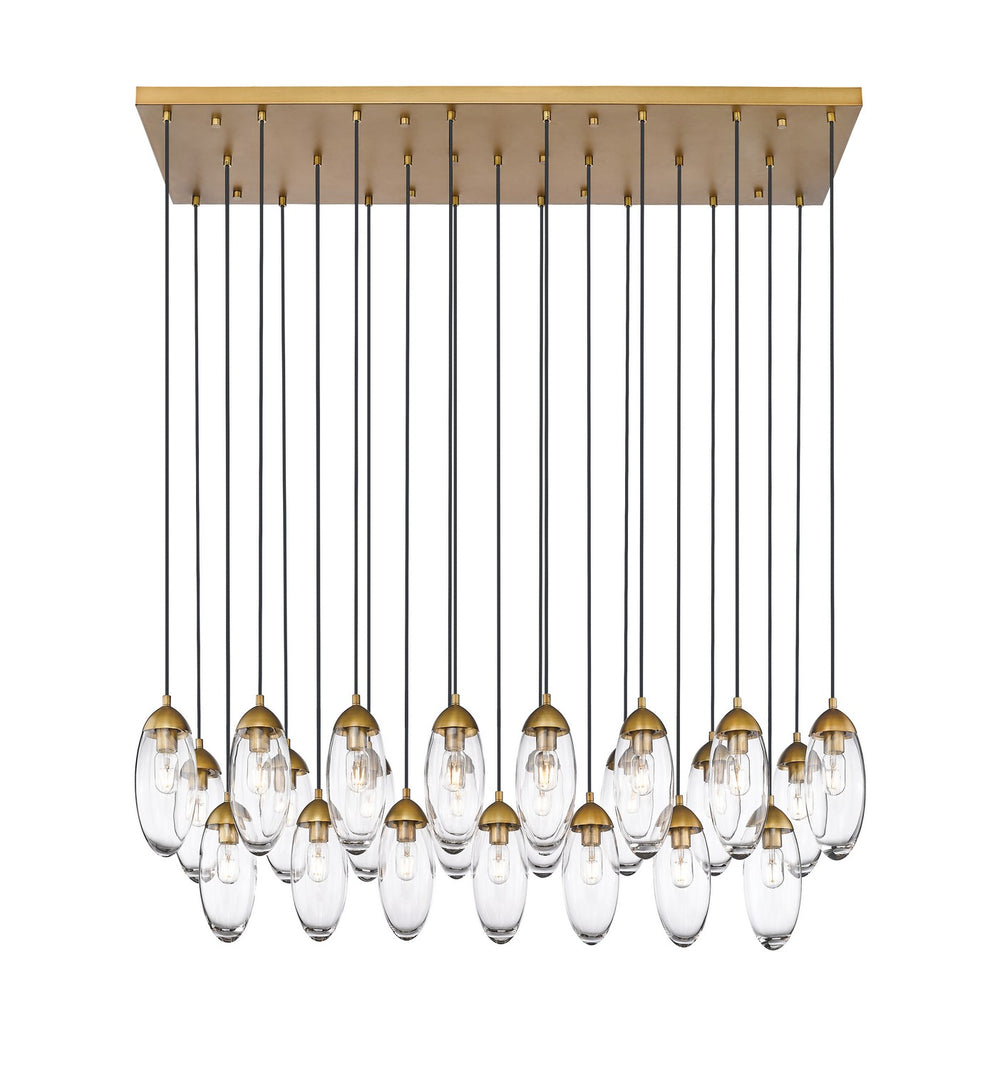 Z-Lite Canada - 23 Light Linear Chandelier - Arden - Rubbed Brass- Union Lighting Luminaires Decor