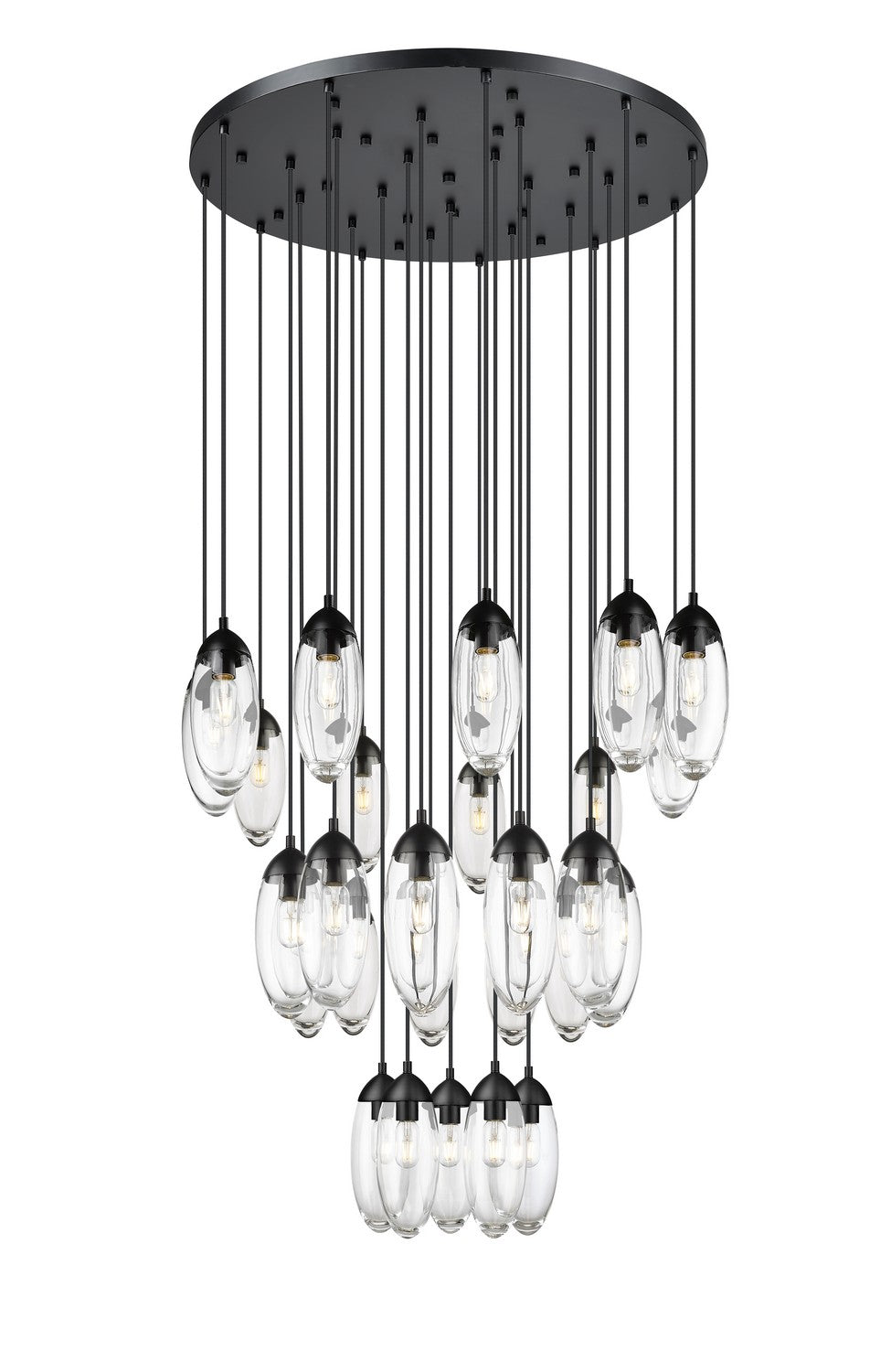 Z-Lite Canada - 27 Light Chandelier - Arden - Matte Black- Union Lighting Luminaires Decor
