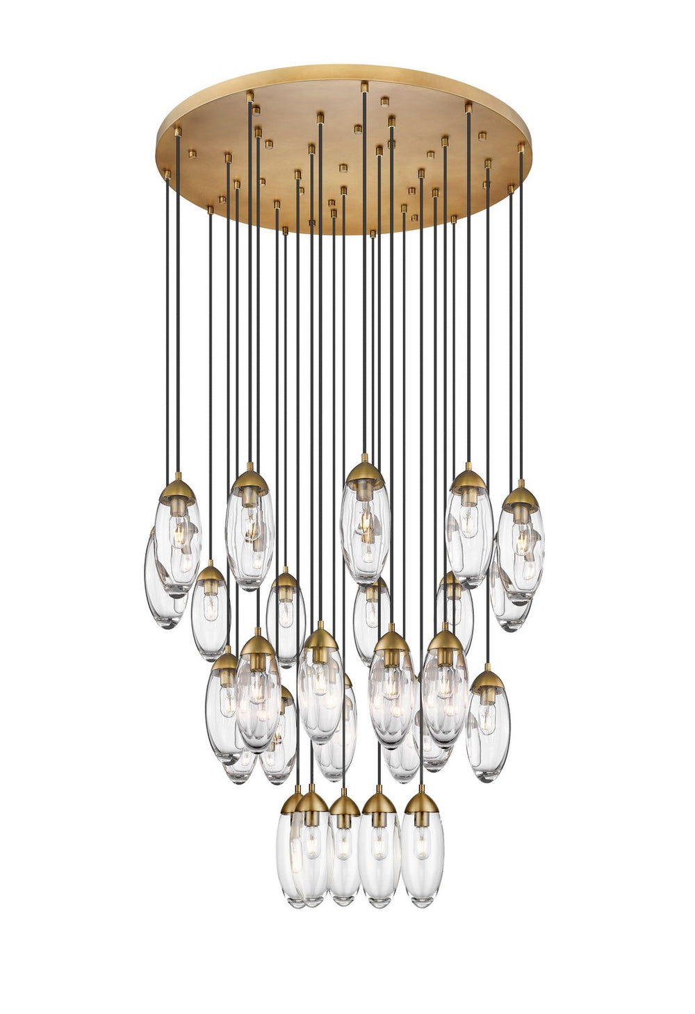 Z-Lite Canada - 27 Light Chandelier - Arden - Rubbed Brass- Union Lighting Luminaires Decor