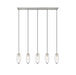 Z-Lite Canada - Five Light Linear Chandelier - Arden - Brushed Nickel- Union Lighting Luminaires Decor