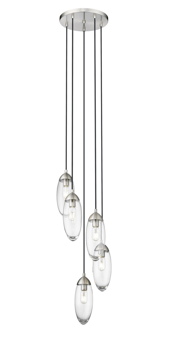 Z-Lite Canada - Five Light Chandelier - Arden - Brushed Nickel- Union Lighting Luminaires Decor