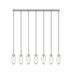 Z-Lite Canada - Seven Light Linear Chandelier - Arden - Brushed Nickel- Union Lighting Luminaires Decor