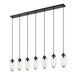 Z-Lite Canada - Seven Light Linear Chandelier - Arden - Matte Black- Union Lighting Luminaires Decor
