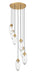 Z-Lite Canada - Seven Light Chandelier - Arden - Rubbed Brass- Union Lighting Luminaires Decor