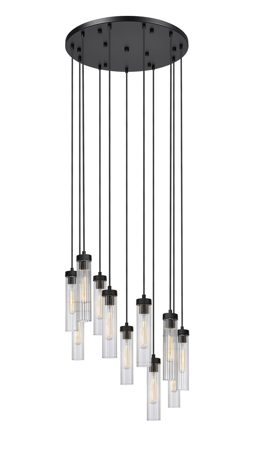 Z-Lite Canada - 11 Light Chandelier - Beau - Matte Black- Union Lighting Luminaires Decor