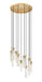 Z-Lite Canada - 11 Light Chandelier - Beau - Rubbed Brass- Union Lighting Luminaires Decor