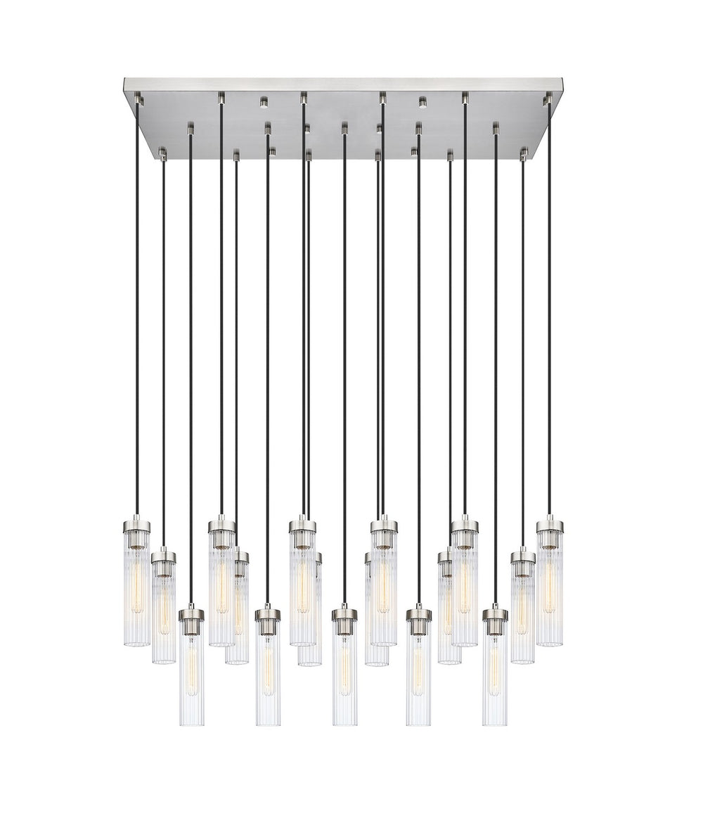 Z-Lite Canada - 17 Light Linear Chandelier - Beau - Brushed Nickel- Union Lighting Luminaires Decor