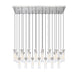 Z-Lite Canada - 23 Light Linear Chandelier - Beau - Brushed Nickel- Union Lighting Luminaires Decor