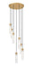 Z-Lite Canada - Seven Light Chandelier - Beau - Rubbed Brass- Union Lighting Luminaires Decor