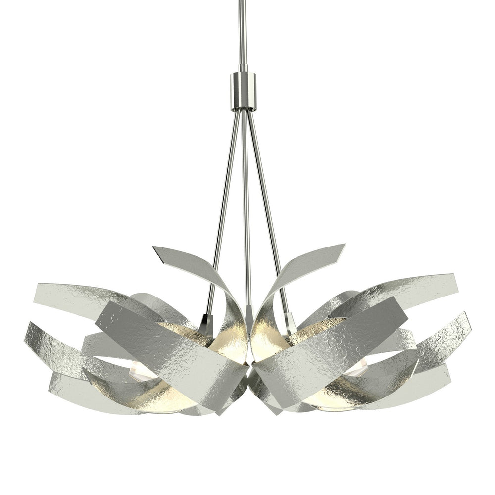 Hubbardton Forge - Six Light Pendant - Corona - Sterling- Union Lighting Luminaires Decor