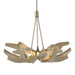 Hubbardton Forge - Six Light Pendant - Corona - Soft Gold- Union Lighting Luminaires Decor