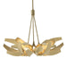 Hubbardton Forge - Six Light Pendant - Corona - Modern Brass- Union Lighting Luminaires Decor