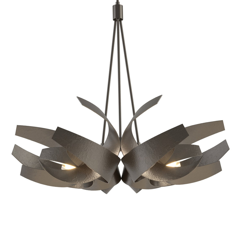 Hubbardton Forge - Six Light Pendant - Corona - Oil Rubbed Bronze- Union Lighting Luminaires Decor
