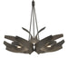 Hubbardton Forge - Six Light Pendant - Corona - Natural Iron- Union Lighting Luminaires Decor