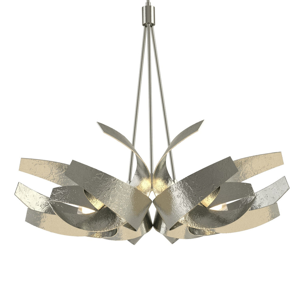 Hubbardton Forge - Six Light Pendant - Corona - Sterling- Union Lighting Luminaires Decor