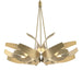 Hubbardton Forge - Six Light Pendant - Corona - Modern Brass- Union Lighting Luminaires Decor