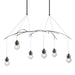 Hubbardton Forge - Six Light Pendant - Kiwi - Dark Smoke- Union Lighting Luminaires Decor