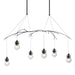 Hubbardton Forge - Six Light Pendant - Kiwi - Oil Rubbed Bronze- Union Lighting Luminaires Decor