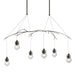 Hubbardton Forge - Six Light Pendant - Kiwi - Bronze- Union Lighting Luminaires Decor