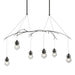 Hubbardton Forge - Six Light Pendant - Kiwi - Natural Iron- Union Lighting Luminaires Decor