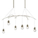 Hubbardton Forge - Six Light Pendant - Kiwi - Soft Gold- Union Lighting Luminaires Decor