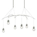 Hubbardton Forge - Six Light Pendant - Kiwi - Sterling- Union Lighting Luminaires Decor