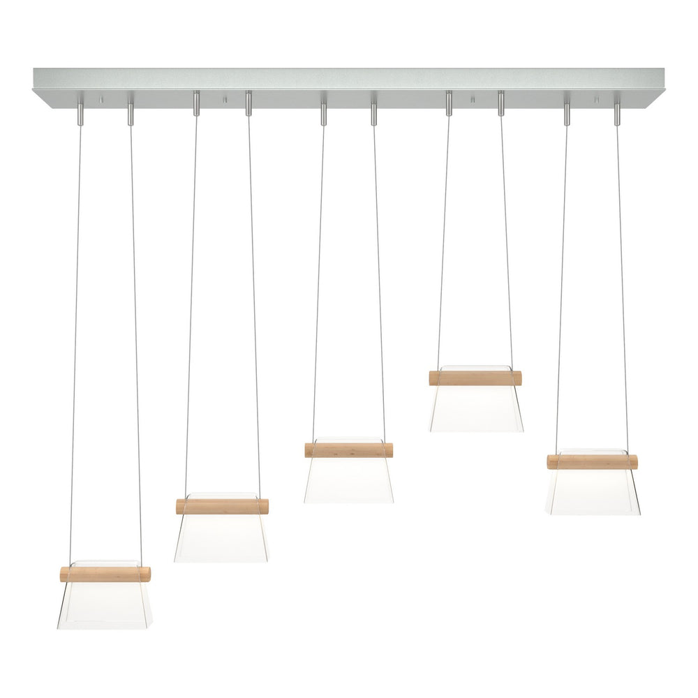 Hubbardton Forge - LED Pendant - Cowbell - Vintage Platinum- Union Lighting Luminaires Decor