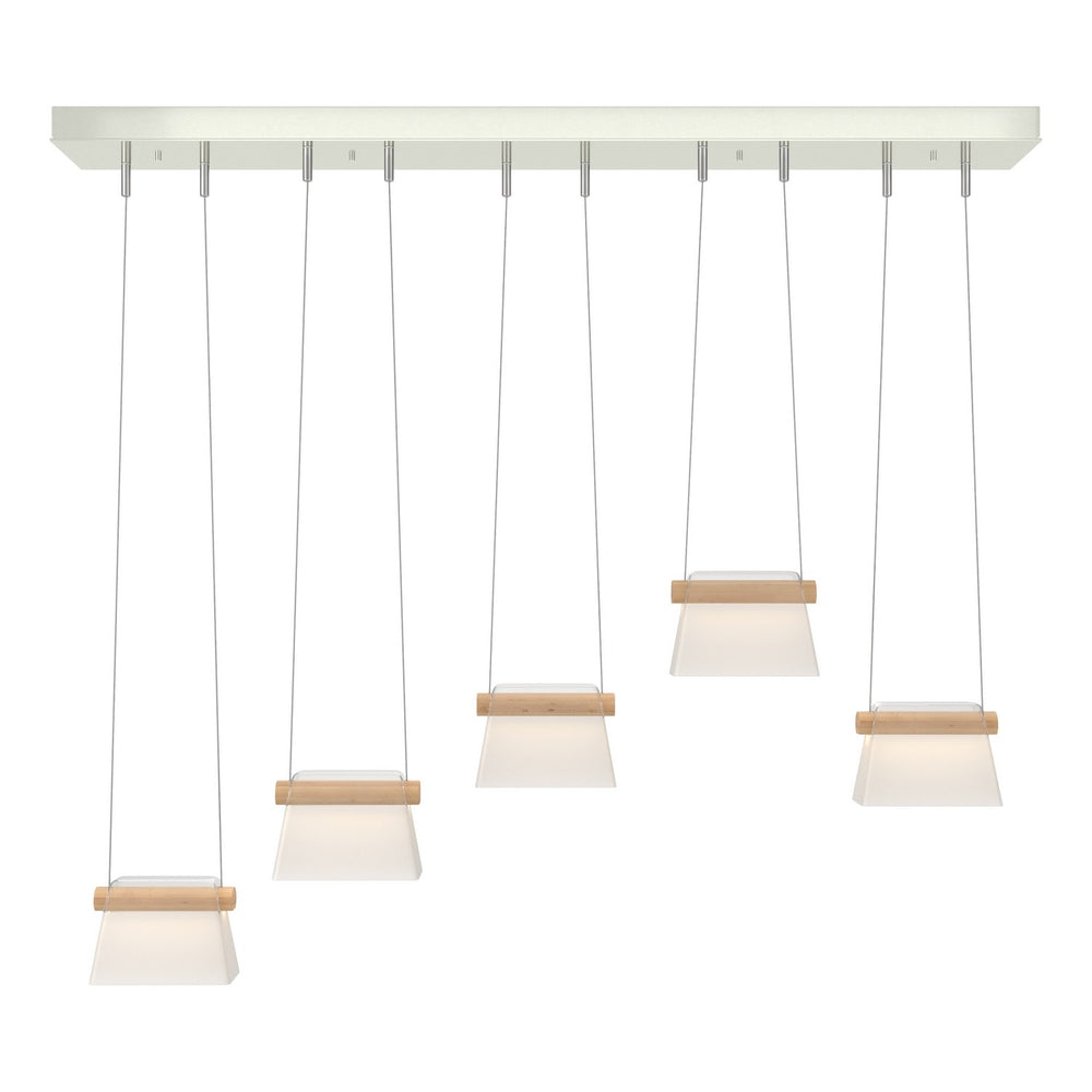 Hubbardton Forge - LED Pendant - Cowbell - Sterling- Union Lighting Luminaires Decor