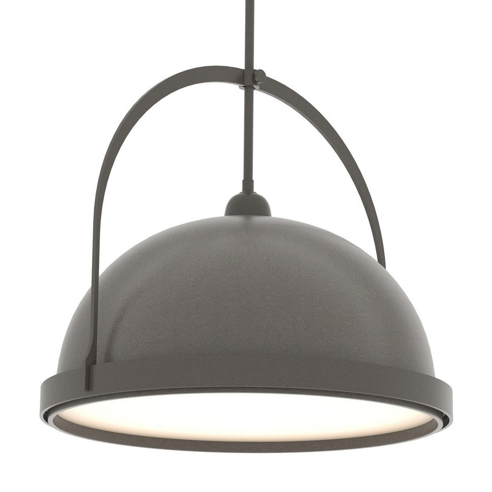 Hubbardton Forge - One Light Pendant - Atlas - Dark Smoke- Union Lighting Luminaires Decor