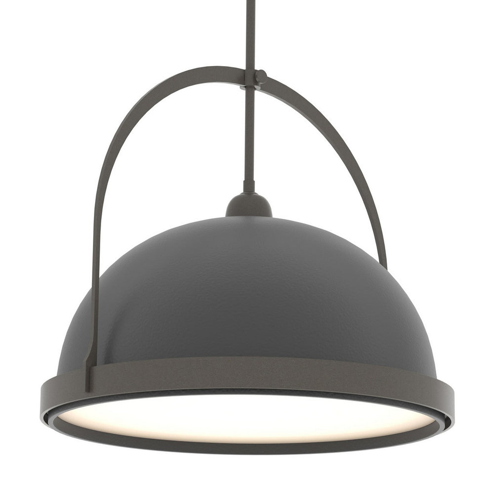 Hubbardton Forge - One Light Pendant - Atlas - Dark Smoke- Union Lighting Luminaires Decor