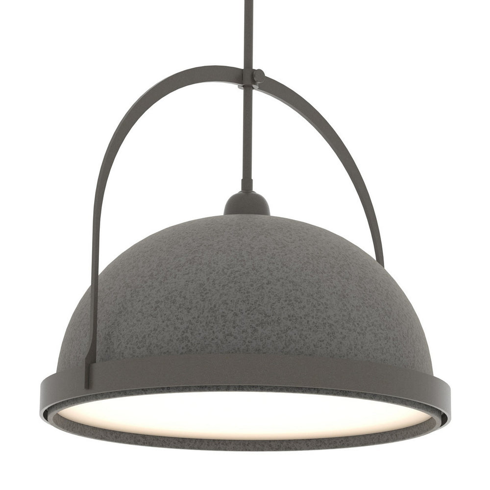 Hubbardton Forge - One Light Pendant - Atlas - Dark Smoke- Union Lighting Luminaires Decor