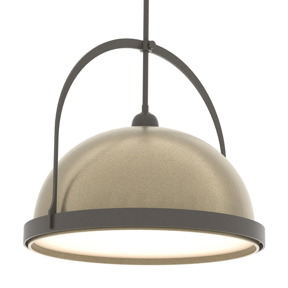 Hubbardton Forge - One Light Pendant - Atlas - Dark Smoke- Union Lighting Luminaires Decor