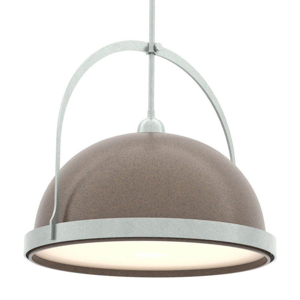 Hubbardton Forge - One Light Pendant - Atlas - Vintage Platinum- Union Lighting Luminaires Decor