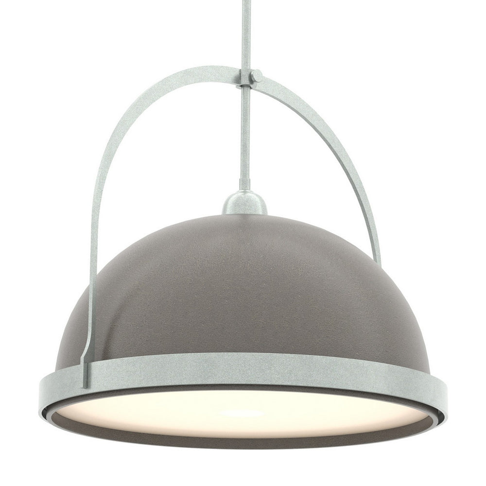 Hubbardton Forge - One Light Pendant - Atlas - Vintage Platinum- Union Lighting Luminaires Decor