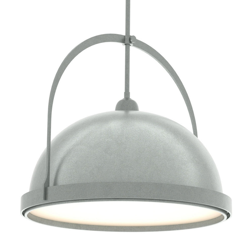 Hubbardton Forge - One Light Pendant - Atlas - Vintage Platinum- Union Lighting Luminaires Decor