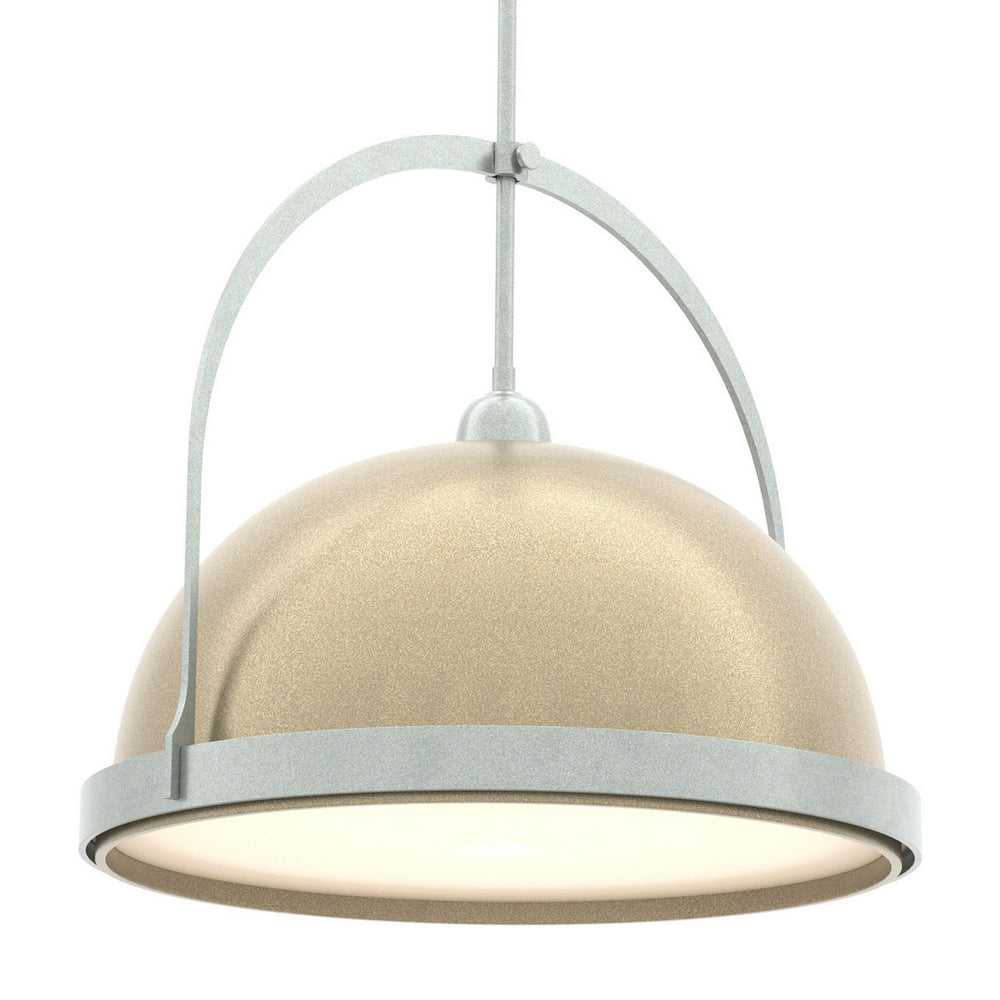 Hubbardton Forge - One Light Pendant - Atlas - Vintage Platinum- Union Lighting Luminaires Decor