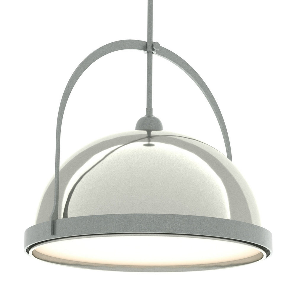 Hubbardton Forge - One Light Pendant - Atlas - Vintage Platinum- Union Lighting Luminaires Decor