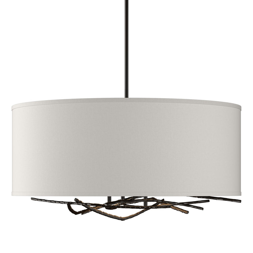 Hubbardton Forge - Three Light Pendant - Brindille - Oil Rubbed Bronze- Union Lighting Luminaires Decor