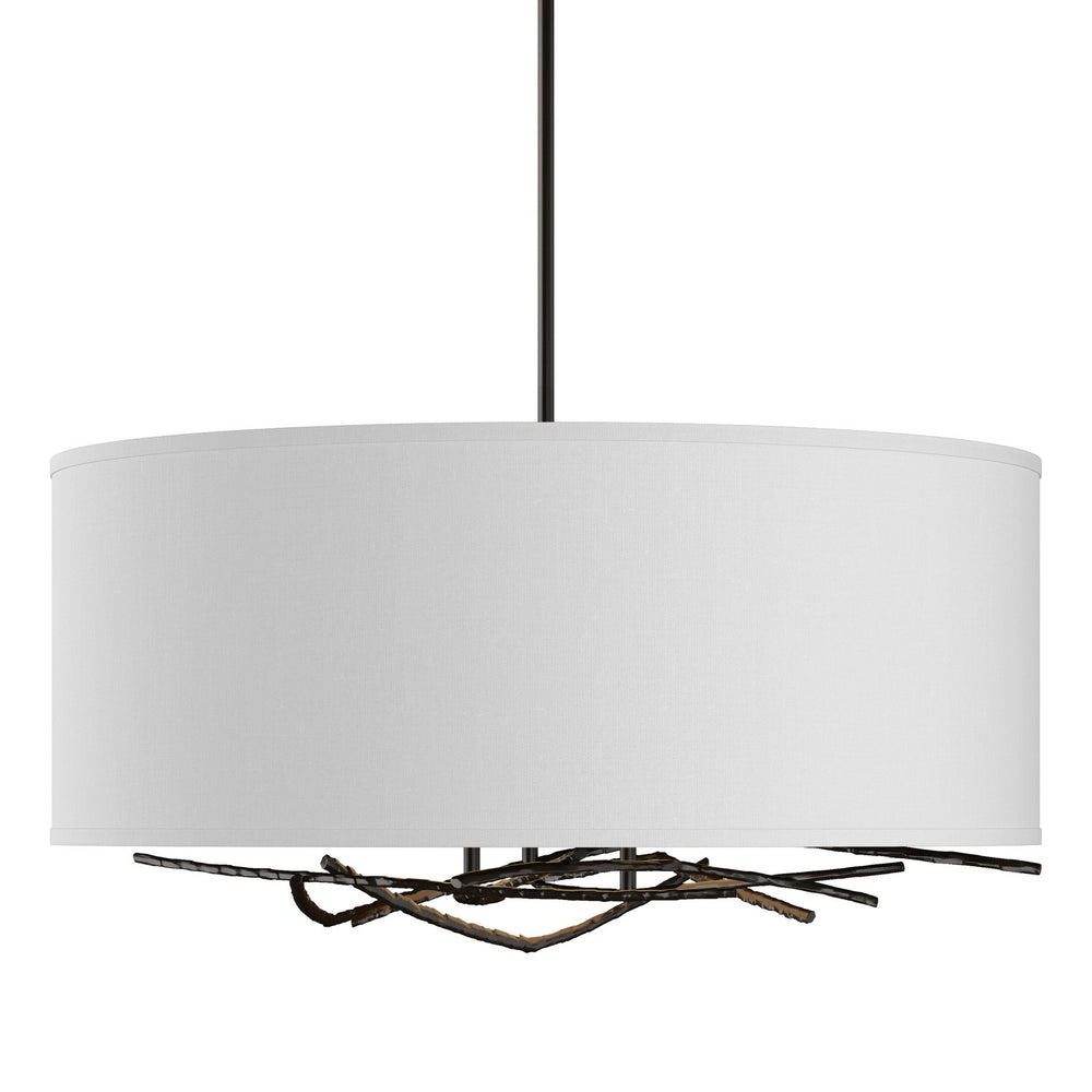 Hubbardton Forge - Three Light Pendant - Brindille - Oil Rubbed Bronze- Union Lighting Luminaires Decor