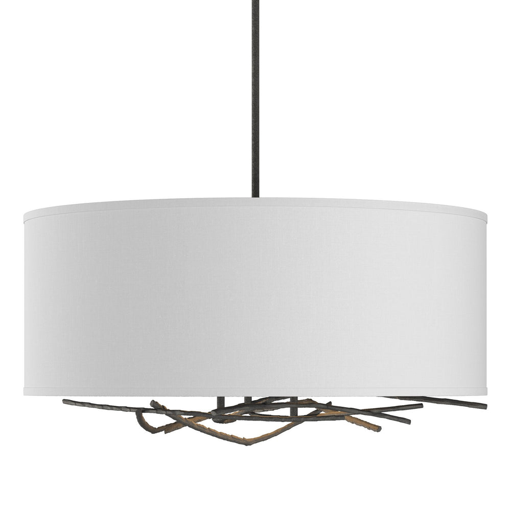 Hubbardton Forge - Three Light Pendant - Brindille - Natural Iron- Union Lighting Luminaires Decor