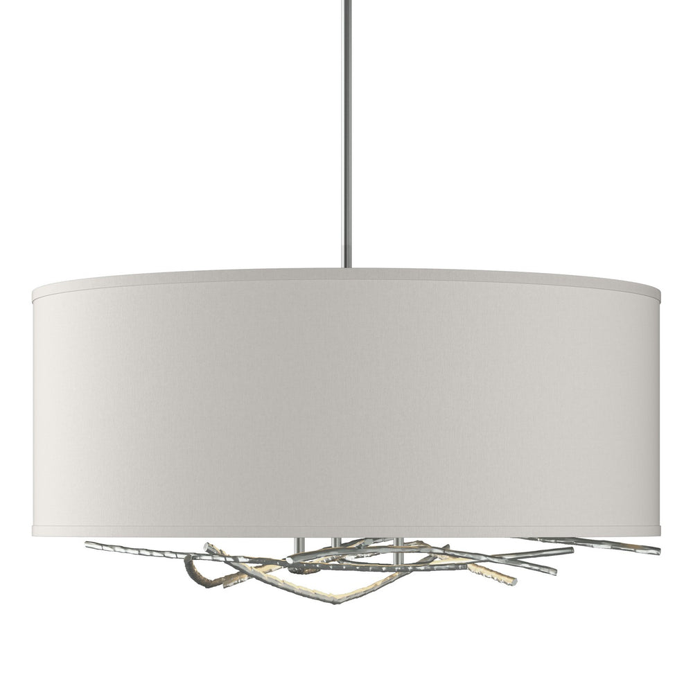 Hubbardton Forge - Three Light Pendant - Brindille - Vintage Platinum- Union Lighting Luminaires Decor