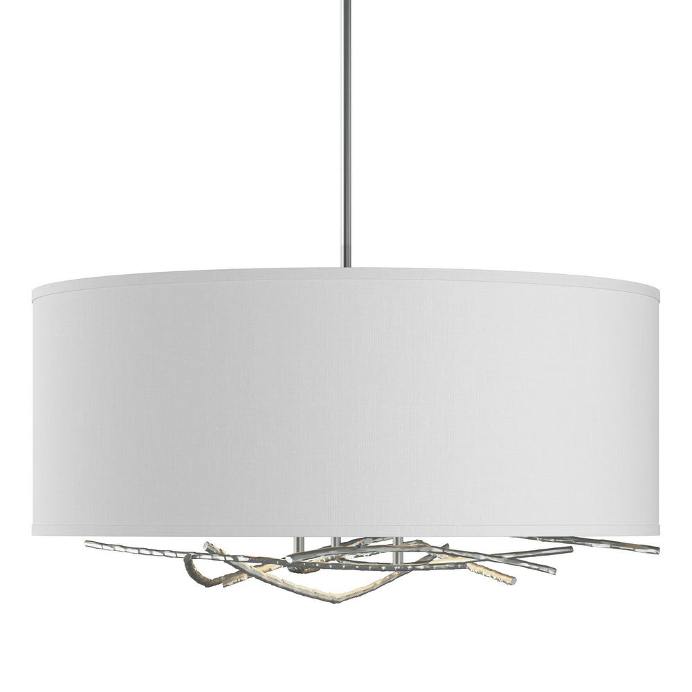 Hubbardton Forge - Three Light Pendant - Brindille - Vintage Platinum- Union Lighting Luminaires Decor