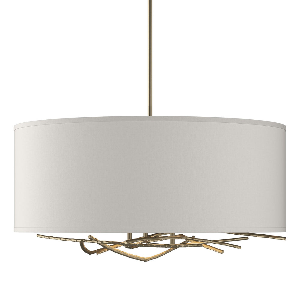 Hubbardton Forge - Three Light Pendant - Brindille - Soft Gold- Union Lighting Luminaires Decor