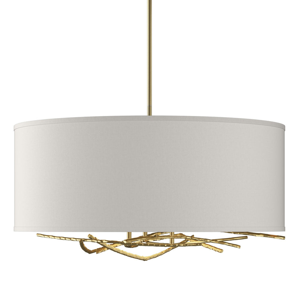 Hubbardton Forge - Three Light Pendant - Brindille - Modern Brass- Union Lighting Luminaires Decor