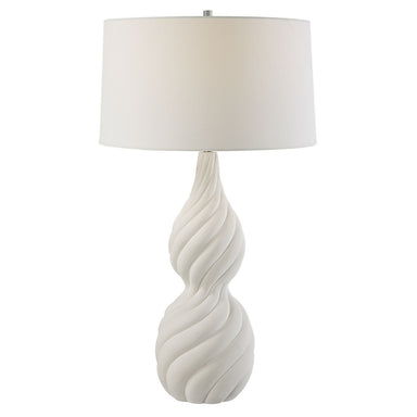 Uttermost - One Light Table Lamp - Twisted Swirl - Polished Nickel- Union Lighting Luminaires Decor