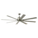 Kichler Canada - 75"Ceiling Fan - Breda - Brushed Nickel- Union Lighting Luminaires Decor