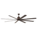 Kichler Canada - 84"Ceiling Fan - Breda - Satin Natural Bronze- Union Lighting Luminaires Decor