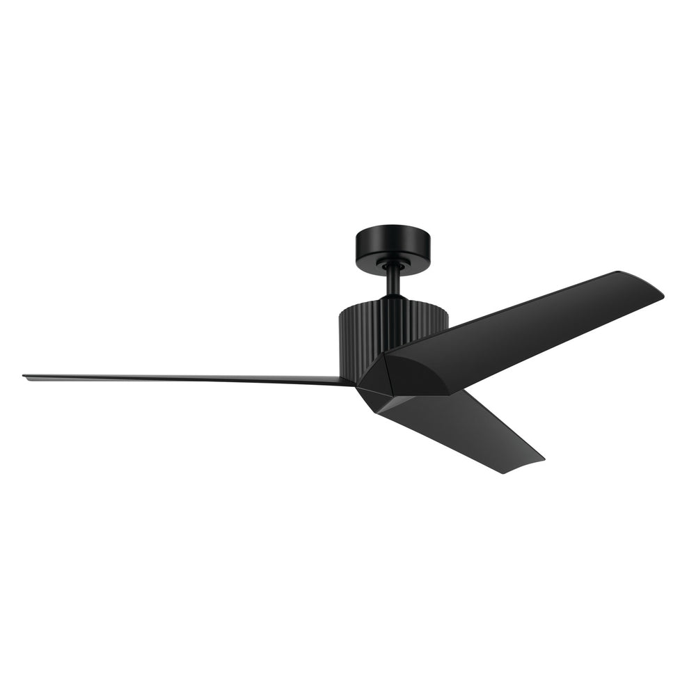Kichler Canada - 56"Ceiling Fan - Almere - Satin Black- Union Lighting Luminaires Decor