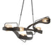 Hubbardton Forge - Five Light Pendant - Graffiti - Black- Union Lighting Luminaires Decor